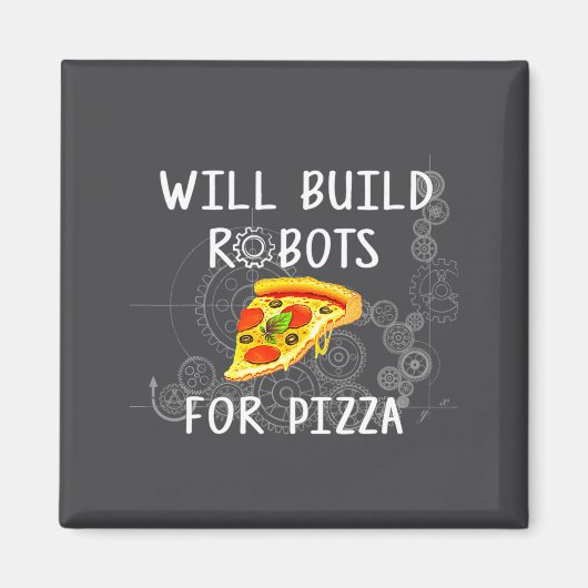 Wird Roboter für Zza Funny Robotics bauen Magnet (Vorne)