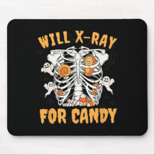 Wird Röntgenstrahlen für Candy Halloween Radiologi Mousepad