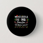 Wird Santa am wahrscheinlichsten bitten, gute Fami Button (Vorderseite)
