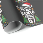 Wird Santa am wahrscheinlichsten über 67 Six Seven Geschenkpapier (Rolleneckpunkt)