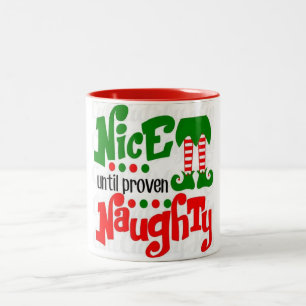 WIRD SANTA MIR EIN BREAK CHRISTMAS GEBEN ZWEIFARBIGE TASSE