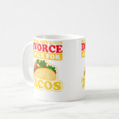Wird Scheidungstipps für Tacos Geschiedene Trennun Kaffeetasse (Vorderseite Links)