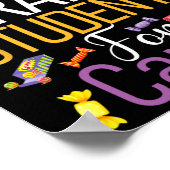 Wird Schüler für Candy Lehrer Niedlich Hallowage t Poster (Ecke)