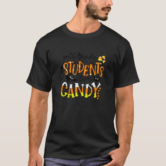 Wird Schüler für Niedliche Candy-Lehrerin Hallowe T-Shirt (Vorderseite)