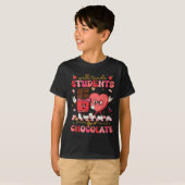 Wird Schüler für Schokolade eintauschen Lehrer Val T-Shirt (Vorne ganz)