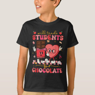 Wird Schüler für Schokolade eintauschen Lehrer Val T-Shirt