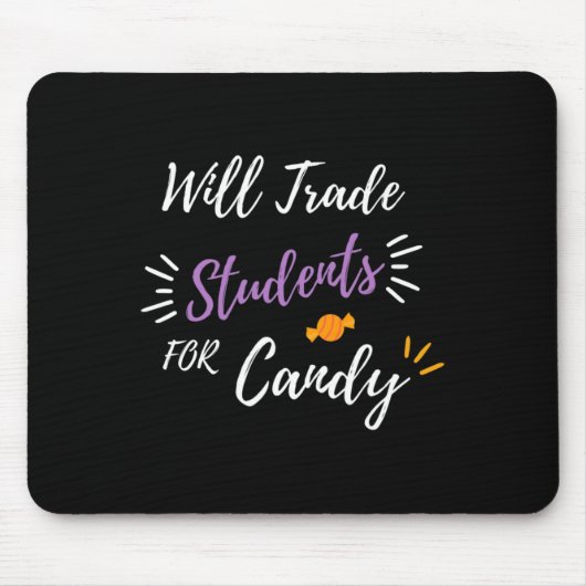 Wird Schüler gegen Candy Funny Halloween Teac taus Mousepad (Vorne)