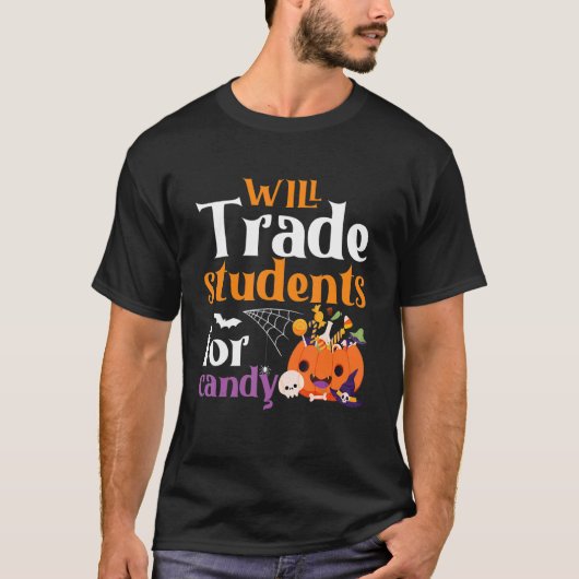 Wird SchülerInnen an Candy Teacher Halloween tausc T-Shirt (Vorderseite)