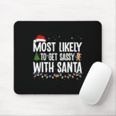 Wird sich aller Voraussicht nach mit Santa lustige Mousepad (Mit Mouse)