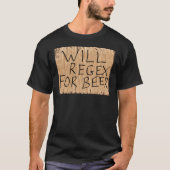 WIRD SICH FÜR BIER-Black-T - Shirt REGEX BEFINDEN (Vorderseite)