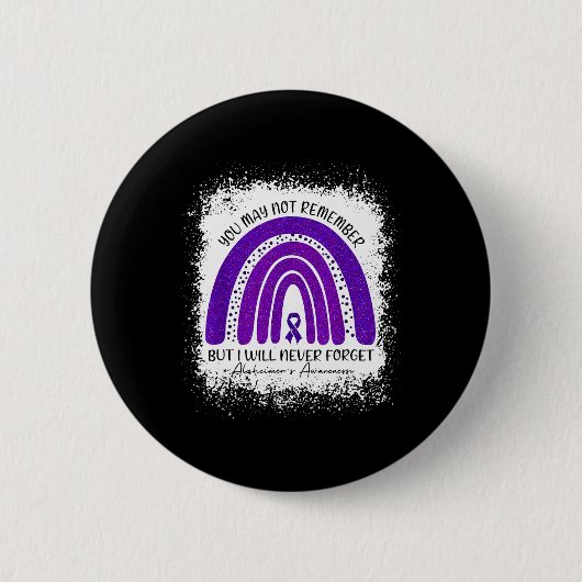 Wird Sich Nicht Erinnern Aber Ich Werde Alzheimer Button (Vorderseite)