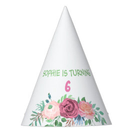 "WIRD SICH WENIGER. + NUMMER" ZOLLBLUMEN PARTYHÜTCHEN