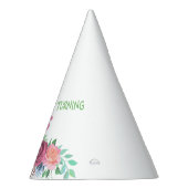 "WIRD SICH WENIGER. + NUMMER" ZOLLBLUMEN PARTYHÜTCHEN (Rechts)