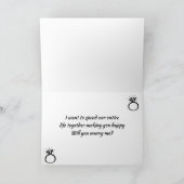 **WIRD "SIE" MARRY "ME" (ICH LIEBE SIE) KARTE (Innenseite)