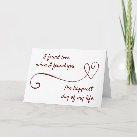 **WIRD "SIE" MARRY "ME" (ICH LIEBE SIE) KARTE (Vorderseite)