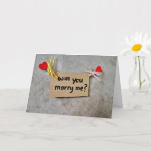 **WIRD "SIE" MARRY "ME" (ICH LIEBE SIE) KARTE