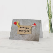 **WIRD "SIE" MARRY "ME" (ICH LIEBE SIE) KARTE (Vorderseite)
