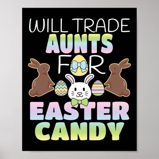 Wird Tanten für Niedliche Osterkadengänge tauschen Poster (Vorne)