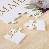 Wird U mein Bridesmaid-Vorschlag Burgundy Peonys Puzzle (Seite)