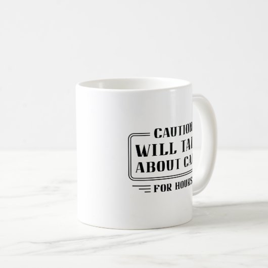 Wird über Autos reden Kaffeetasse (VorderseiteRechts)