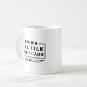 Wird über Autos reden Kaffeetasse (Vorderseite Links)