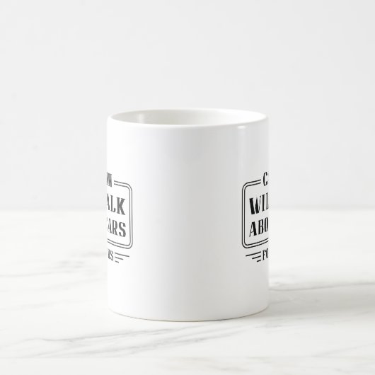 Wird über Autos reden Kaffeetasse (Mittel)