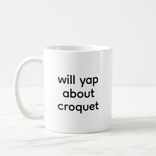 Wird über Croquet-Liebhaber lustig machen Kaffeetasse (Links)