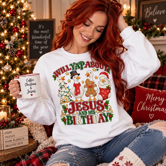 Wird über Jesus und seinen Geburtstag sprechen Sweatshirt
