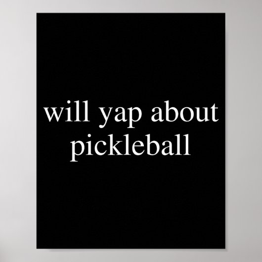 Wird über Pickleball-Liebhaber lustiger Pickle-Bal Poster (Vorne)