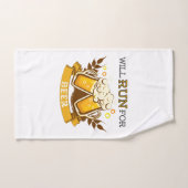 Wird um Bier rennen, läuft Design Handtuch (Handtuch)