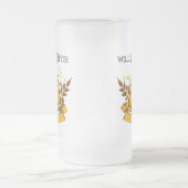 Wird um Bier rennen, läuft Design Mattglas Bierglas (Mittel)