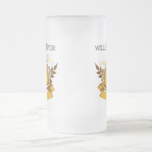 Wird um Bier rennen, läuft Design Mattglas Bierglas (Mittel)