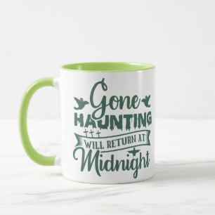 Wird um Mitternacht an Halloween Geisterjagd zurüc Tasse