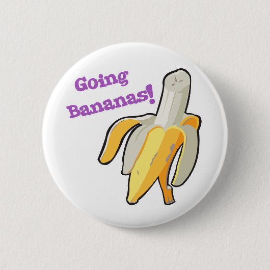 Wird verrückt nach Bananen! Banane Button (Vorderseite)
