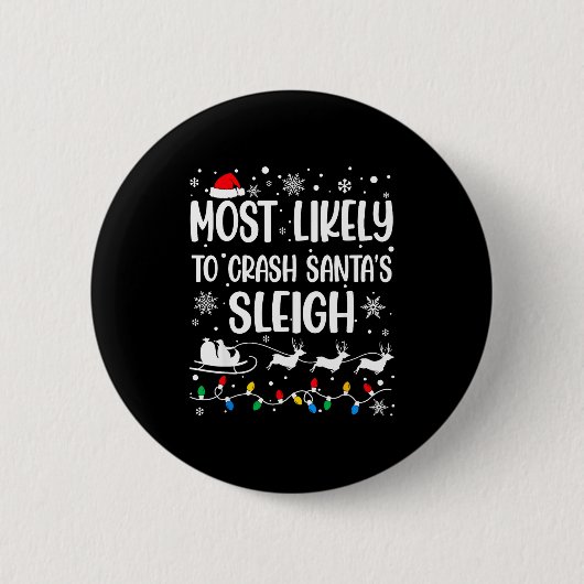 Wird wahrscheinlich den Weihnachtsschlitten des We Button (Vorderseite)