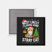Wird wahrscheinlich eine streunende Katze mitbring Magnet (Vorderseite/Rückseite)