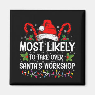 Wird wahrscheinlich Santas Werkstatt Weihnachten ü Magnet