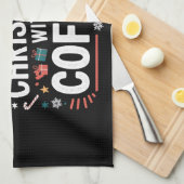 Wird Weihnachten wahrscheinlich mit der Kaffeefami Geschirrtuch (Viertel Falte)