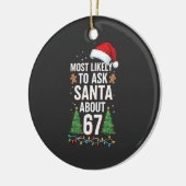Wird Weihnachtsmann aller Wahrscheinlichkeit nach  Keramik Ornament (Links)