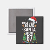 Wird Weihnachtsmann aller Wahrscheinlichkeit nach  Magnet (Vorderseite/Rückseite)