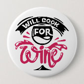 wird Wein kochen Button (Vorderseite)