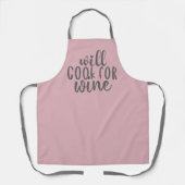 wird Wein kochen | Rosa und Grau - Trinkangebot Schürze (Vorderseite)