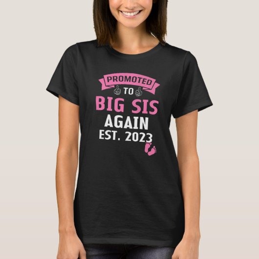 Wird wieder eine große Schwester Große Schwester T-Shirt (Vorderseite)