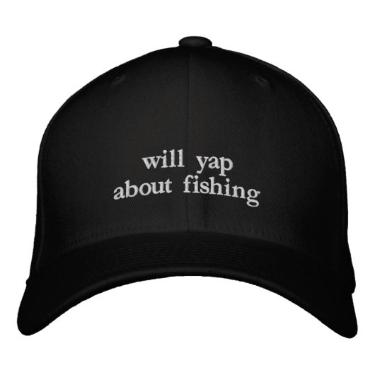 Wird Yap Über Angelfan Lustiger Angler-Vater Bestickte Baseballkappe (Vorderseite)
