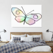 Wire Butterfly Leinwanddruck (Insitu (Schlafzimmer))