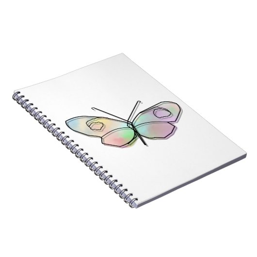 Wire Butterfly Round Notizblock (Rechte Seite)