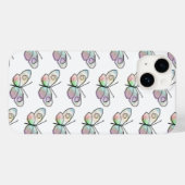 Wire Butterfly Zeichnend Muster Case-Mate iPhone Hülle (Rückseite (Horizontal))