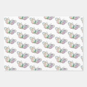 Wire Butterfly Zeichnend Muster Geschenkpapier Set (Vorderseite)