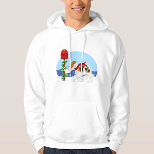Wire Fox Christmas Mail Hoodie (Vorderseite)