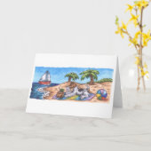 Wire Fox Endless Summer Card mit weißem Umschlag Karte (Gelbe Blume)